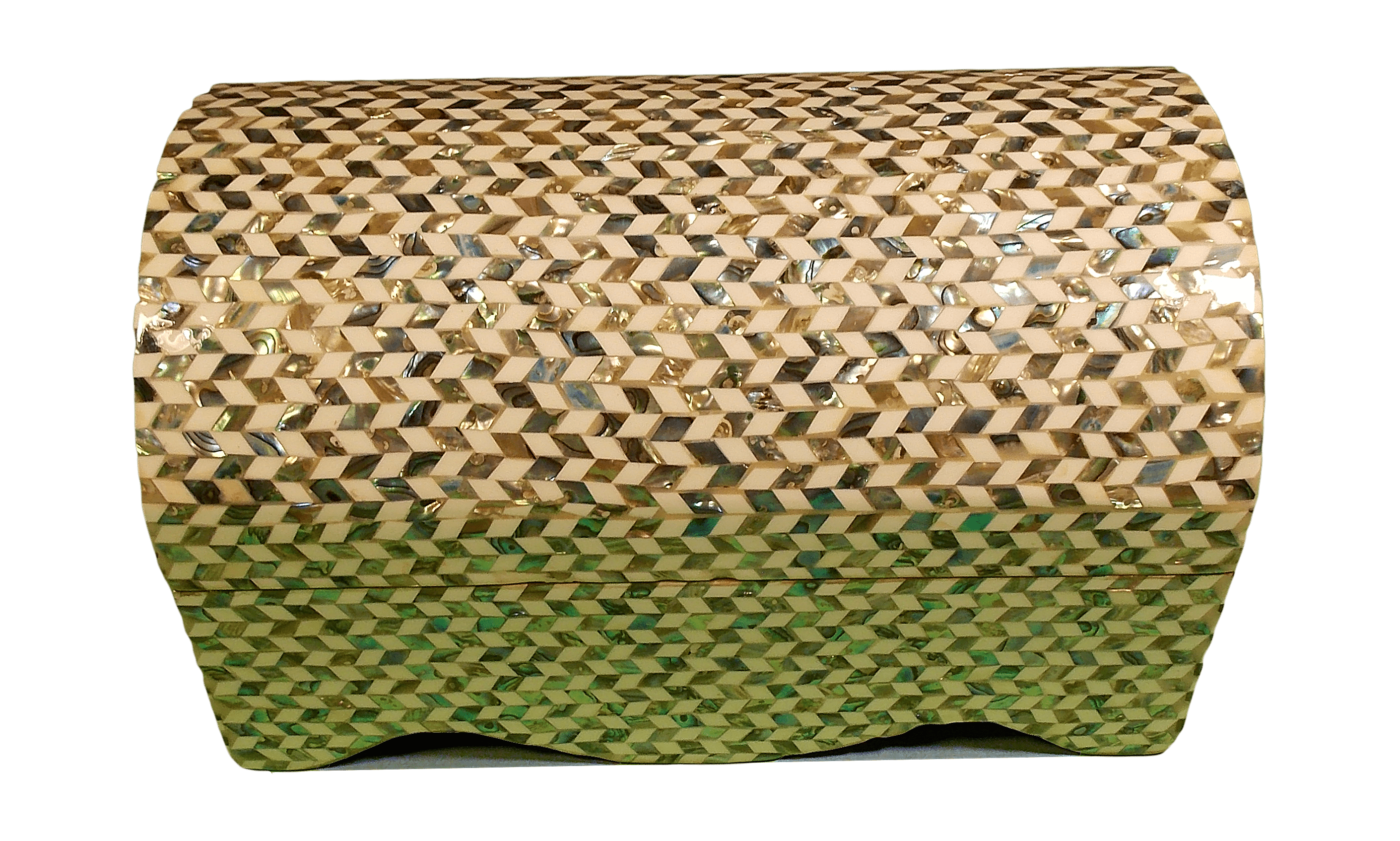 Large white Mother of Pearl Jewellery box